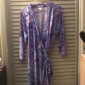 Jaclyn Smith colorful dress